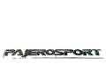 ** Quick delivery ** Pajero Sport logo attached to the Pajero logo hood, chrome color, font size height 3.5 cm, with glue two pages in good quality products *. 