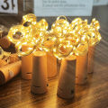 Multi functional 9 Feet Bottle Cork 30 Lights Fairy String Lights Copper Wire, Battery Operated Starry Lights for DIY, Festival, Wedding, Party, Indoor, Outdoor Decoration (Light Only) - Fairy Lights. 