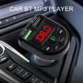 Car 5.3 FM Transmitter Bluetooth Player MP3 Fast Charging Dual USB Interface for Vehicle Portable Handsfree Call Easy to Use.