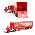 Disney Pixar Cars set Lightning McQueen Sheriff mack Truck Diecast Metal Car 2 1 3 box dinoco racer car Toy Boy  for kids. 
