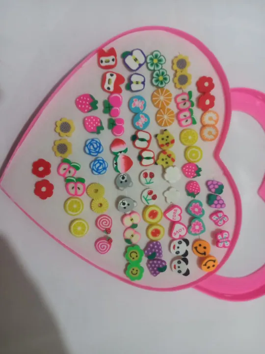 72/Pieces%20which%20is%2036/Pairs%20of%20Studs,%20Random%20Earrings,%20Cartoon%20heart%20shape%20packing%20Hypoallergenic%20Plastic%20and%20metal%20Stud%20Earrings%20Set%20for%20Women%20Girls%20-%20Image%204