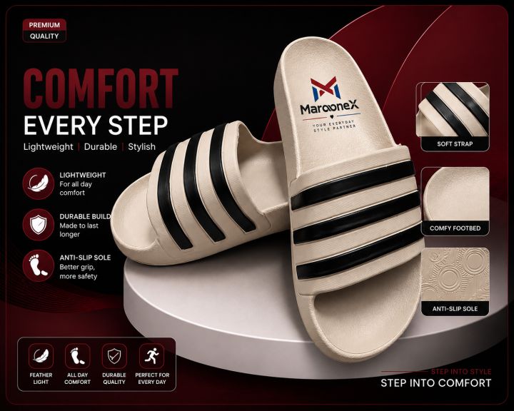 Imported%20Adilette%20Comfort%20Slide%20Sandal%20%E2%80%93%20Whit/%20Black/%20Cream%20-%20Image%202