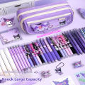 New Kuromi Pencil Case Sanrio Stationery For Junior High School Girls New Primary School Students Large Capacity High Appearanc. 