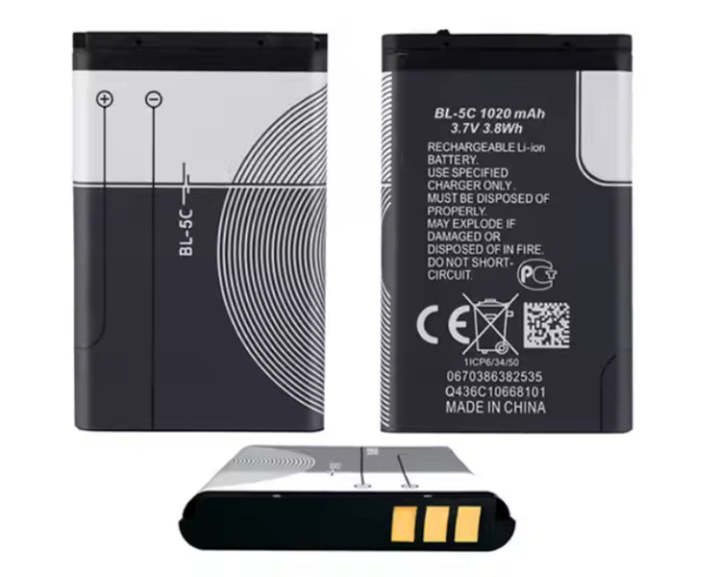 NOKIA%20BL-5C%201020mAh%20Battery%20Rechargeable%20BL-5C%20High%20Capacity%20Li-ion%20Battery%20-%20Image%202