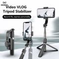 L08 handheld gimbal stabilizer tripod with selfie stick remote shutter adjustable height 30-86 cm foldable weight. 