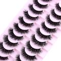 10 Pairs Cat Eye Lashes Faux Mink Eyelashes Winged End Eye Elongated Eyelashes Fake Lashes Soft Natural Long Full Strip Lashes. 