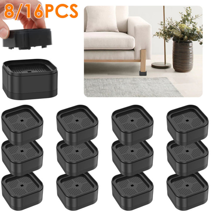 8/16Pcs Furniture Risers Heavy Duty Sofa Riser Nonslip Bottom ...