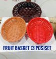 Plastic Fruit Basket (3pcs)set.