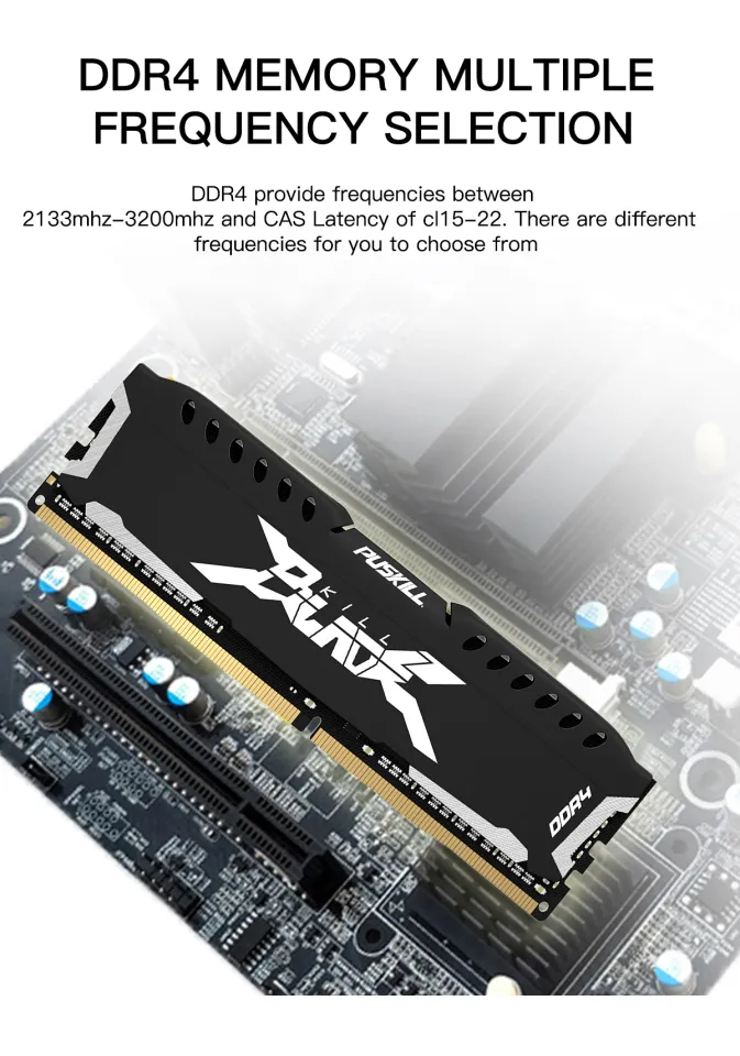PUSKILL Memória RAM DDR4 16GB 8GB 1.2V 3200MHz 2666MHz Desktop
