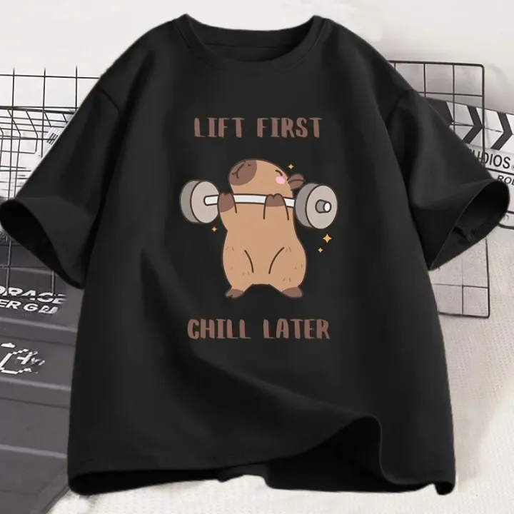 Capybara%20Gym%20T-Shirt%20Women%20Sports%20Tee%20Workout%20Fitness%20T%20Shirt%20Top%20Unisex%20Softstyle%20Women%20Tshirt%20Clothes%20Women%20Clothing%20-%20Image%203
