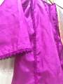 Katan Silk 3PC stitched suit lace detailing new design. 