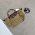 Auth LongChampˉ Paris Le Pliage Top Handle Bag/Crossbody Bag 7 Colors Small Version 28/20x22cm. 