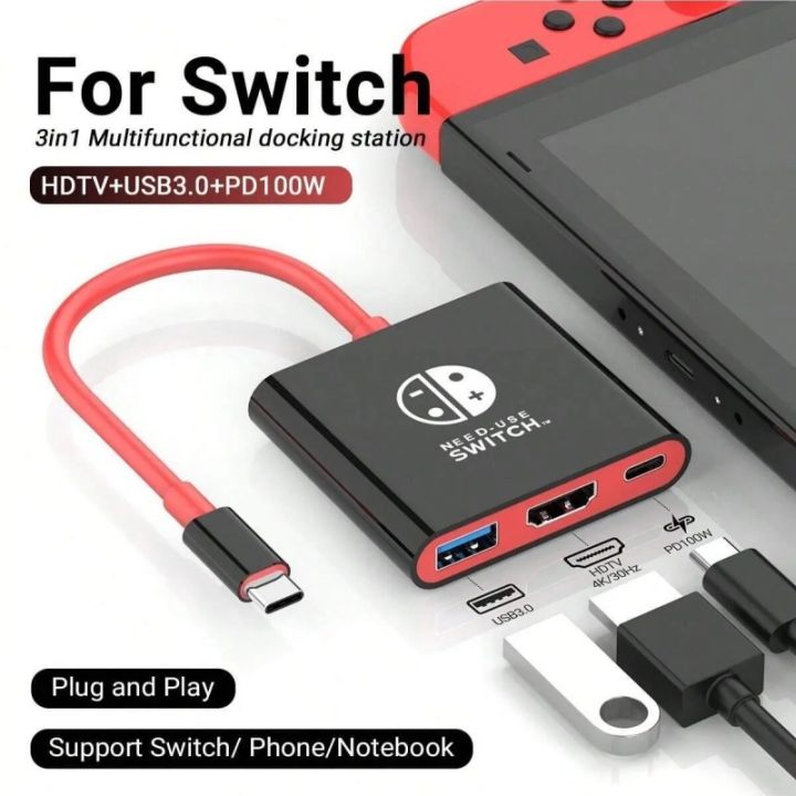 PD100W Game Docking Station For Nintendo Switch/ OLED Support TV Dock ...