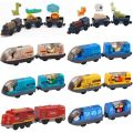 Electric Train Magnetic Car Diecast Slot Fit All Brand Wooden Train Track Railway Electric Rail Train  For Kids children's Toy. 