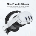 Silicone Protective Cover for Meta Quest 3 VR Headset Anti-scratch Protection Case Glasses Skin for Meta Quest 3 Accessories. 