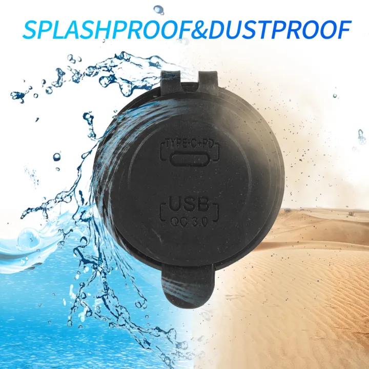 60W%20PD%20QC3.0%20Car%20Charger%20Socket%20with%20Voltage%20Meter%20Quick%20Charge%203.0%20Socket%20Power%20Outlet%20for%2012V/24V%20Motorcycle%20Truck%20Boat%20-%20Image%206