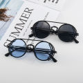 Classic Gothic Steampunk Sunglasses Luxury Brand Designer High Quality Men and Women Retro Round Pc Frame Sunglasses. 