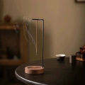 Insence Burner Upside Down Incense Burner Incense Stick Holder Wooden Round Incense Tray Ornament Bedroom Home Yoga Decoration. 