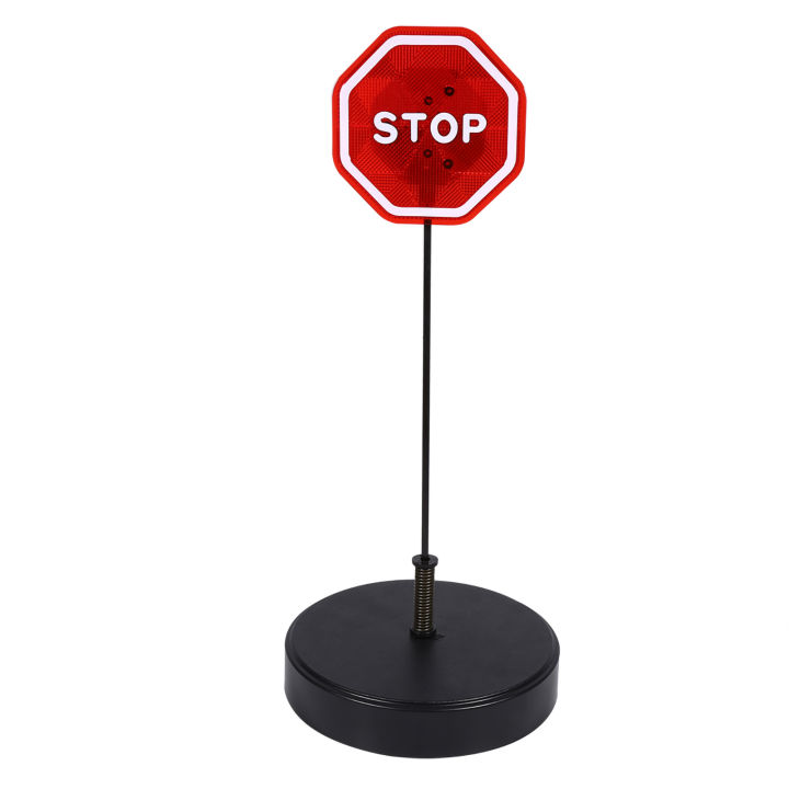 Stop Sign Sensor Parking Stop Sign Flashing LED Stop Sensor With Adjustable Stand Auto ...