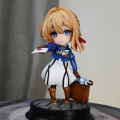 Cute Chibi Violet Figure Eternal Garden Anime Merchandise 2D Computer Case Cool Toy Desktop Decoration 17.5cm. 