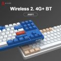 Ajazz Ak871 2.4G Wireless Gaming Mechanical Keyboard 87 Keys Hot-Swappable Bluetooth Keyboard PBT Keycaps for Game Laptop Pc. 