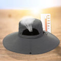 15cm Large Cap Polyester Sun Hat UV Protection Breathable Mesh Cap Foldable Fisher Hat Outdoor Fishing Hiking Beach Caps.