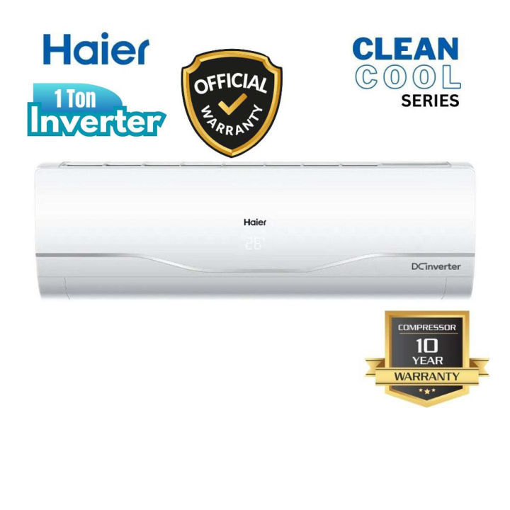Haier 1 Ton CleanCool Inverter AC - HSU-12CleanCool:(INV)(3D)(NRS)