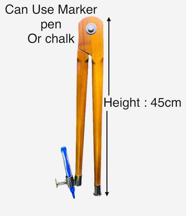 Teachers mathematical multipurpose wooden compass(white board/black board). Strong materials(stainless steal with wood. not plastic.)