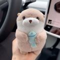 10cm Kawaii Otter Plush Toys Soft Sea Otter Stuffed Animals Plushies Cute Hanging Pendant Props for School Bag Key Wallet . 