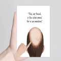 1pc, Funny Rude Birthday Card for Bald Headed Friend Sex Machine,Humorous fun cheeky adult humor.. 