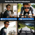 AI Smart Glasses 1080P Camera Voice Assistant WiFi Transfer Wear Detection HD Calling Music Playback IP65 Waterproof Outdoor Use. 