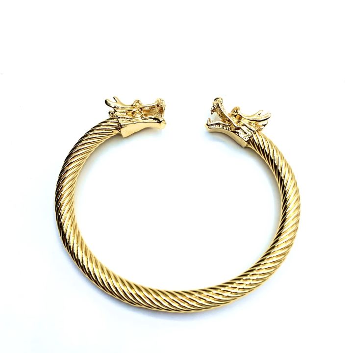 Gold Plated Dragon Bracelet