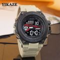 YIKAZE Men's Sports Watch Waterproof Man Sport Watches Multifuction LED Digital Military Watch Alarm Clock Electronic Wristwatch. 
