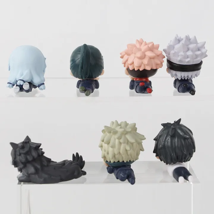 7pcs/set%20Jujutsu%20Kaisen%20Satoru%20Gojo%20Itadori%20Yuji%20Megumi%20Kugisaki%20Sukuna%20Geto%20Suguru%20Anime%20Figure%20Toys%20Cute%20Doll%20Collection%20Model%20-%20Image%202