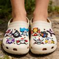 16Pcs Set Cool One Piece Pirate Skull Logo Shoe Charms For Slides Sandals DIY Custom Accessories PVC Ornaments For Clog Shoe Bag. 