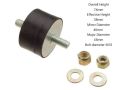 Two (2) Engine Rubber Mounts / Foundation Rubbers / Power Generator Vibration Isolators / Cargo Loader Engine Foundation / Rickshaw Engine Mountings. 