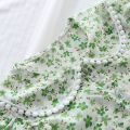 Summer Children's Suit for Girls Cute Flower Print Short Sleeve T-shirt And Shorts 2PC Set Casual Outfit Baby Kids Clothing. 