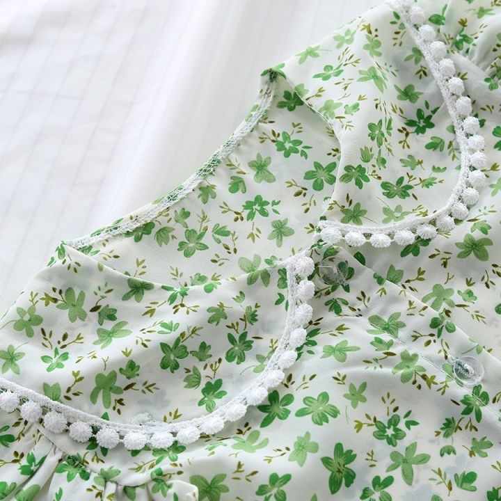 Summer%20Children's%20Suit%20for%20Girls%20Cute%20Flower%20Print%20Short%20Sleeve%20T-shirt%20And%20Shorts%202PC%20Set%20Casual%20Outfit%20Baby%20Kids%20Clothing%20-%20Image%204