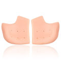 Silicone Protector Sleeve Heel Pads Heel Cups Plantar Fasciitis Support Feet Care Skin Repair Cushion Half-yard Socks Gel Heel.