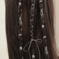 36pcs Star Decor Hair Ring Accessories ,Beads Hair Braid Rings Clips Dread Locks Hair Braiding Metal Cuffs Decoration. 