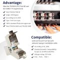 ZOERAX 2PCS Cat6a Cat7 Keystone Jack Cat7 RJ45 STP Tool-Less Type Zinc Alloy Module Jacks Adapter Coupler for 22 to 26 AWG.