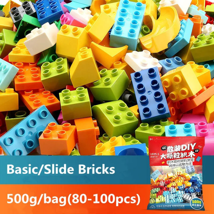 Big Size Creative Building Blocks Set Colorful Classic Basic Silde ...