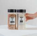 Jars Labels Stickers |Masala stickers 1.5 inch size/Full White color Label with Black Text | Easily Peelable and Applicable (pack of 35) by KYCHEN PLUS. 