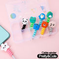 Cute Animal Cable Organizers Cartoon Cable Saver Cover Phone USB Charger Data Cord Protector Phone Holder Accessory. 