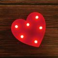 Alphabet Letter Heart LED Night Light Outdoor Home Decor And Club Wedding Wall Decor. 