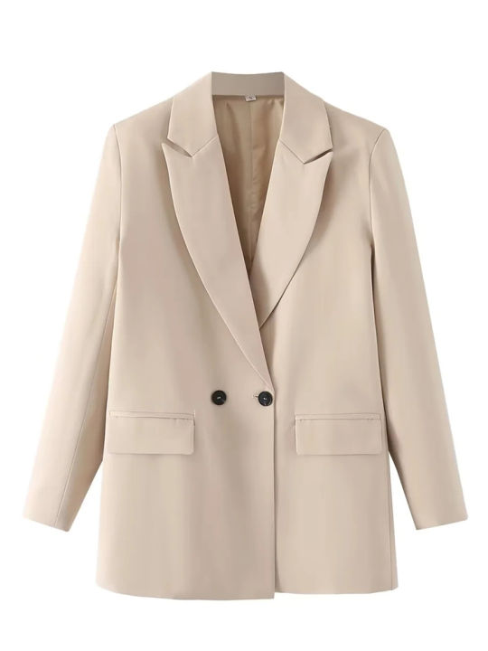 HXAO%20Blazer%20Woman%20Black%20Beige%20Khaki%20Blue%20Green%20Gray%20Women%20coat%20Fashion%20Office%20Wear%20Women's%20Blazers%20Jacket%20Outerwears%202024%20-%20Image%204