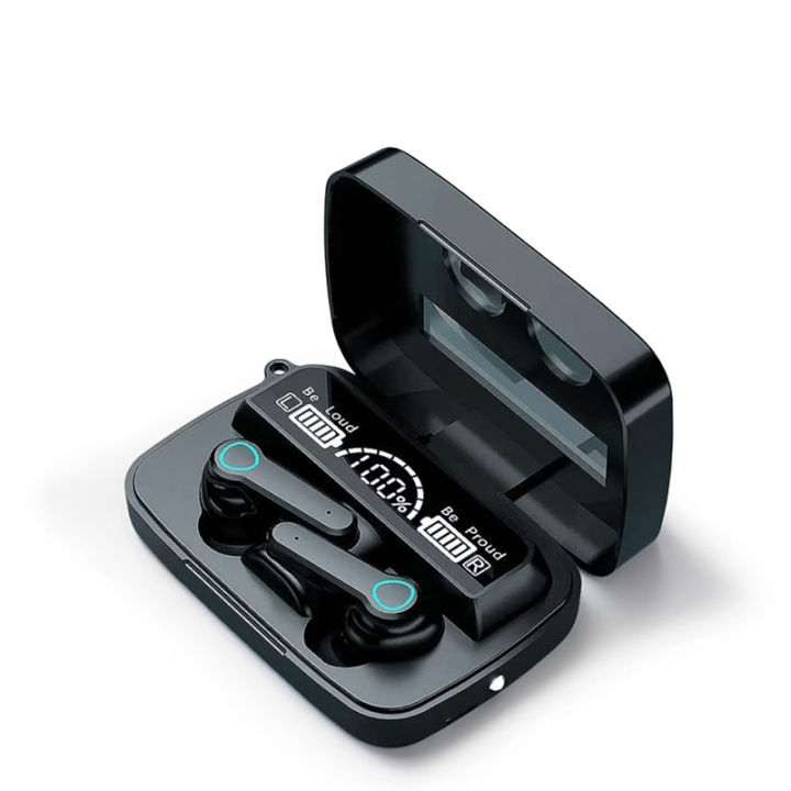 M19 TWS Wireless Bluetooth 5.1 Headphones with Touch Control, Waterproof, 2000mAh Charging Box, Gaming Headset
