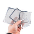 Anti rust aluminum dust mesh cover for axial flow fan cooling fan 60mm 80mm 92mm 120mm - silver.