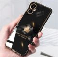 Tecno Camon 19 Neo Fashion Plating Soft Case Maple Leaf Pattern Square Frame Shockproof Phone Back Cover. 