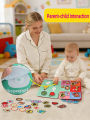 Baby Campus Quiet Book Montessori Sticker Cloth Book Early Educational Toy for Toddlers Ramadan Eid Easter.